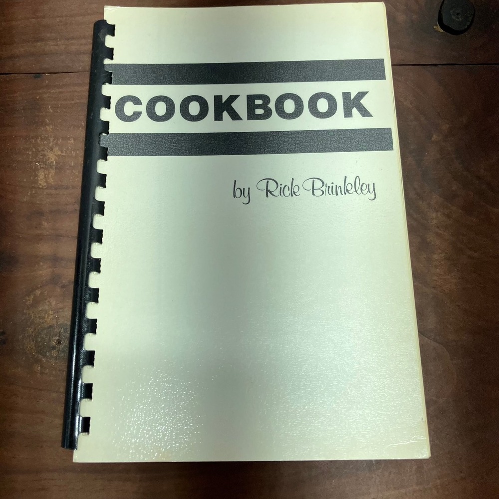 Vintage 1984 Rick Brinkley Cookbook PB&J Productions Spiral Bound Recipes